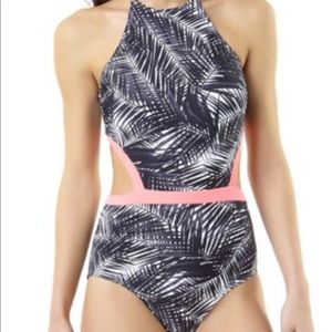 NWT Time and Tru Palm Print One Piece